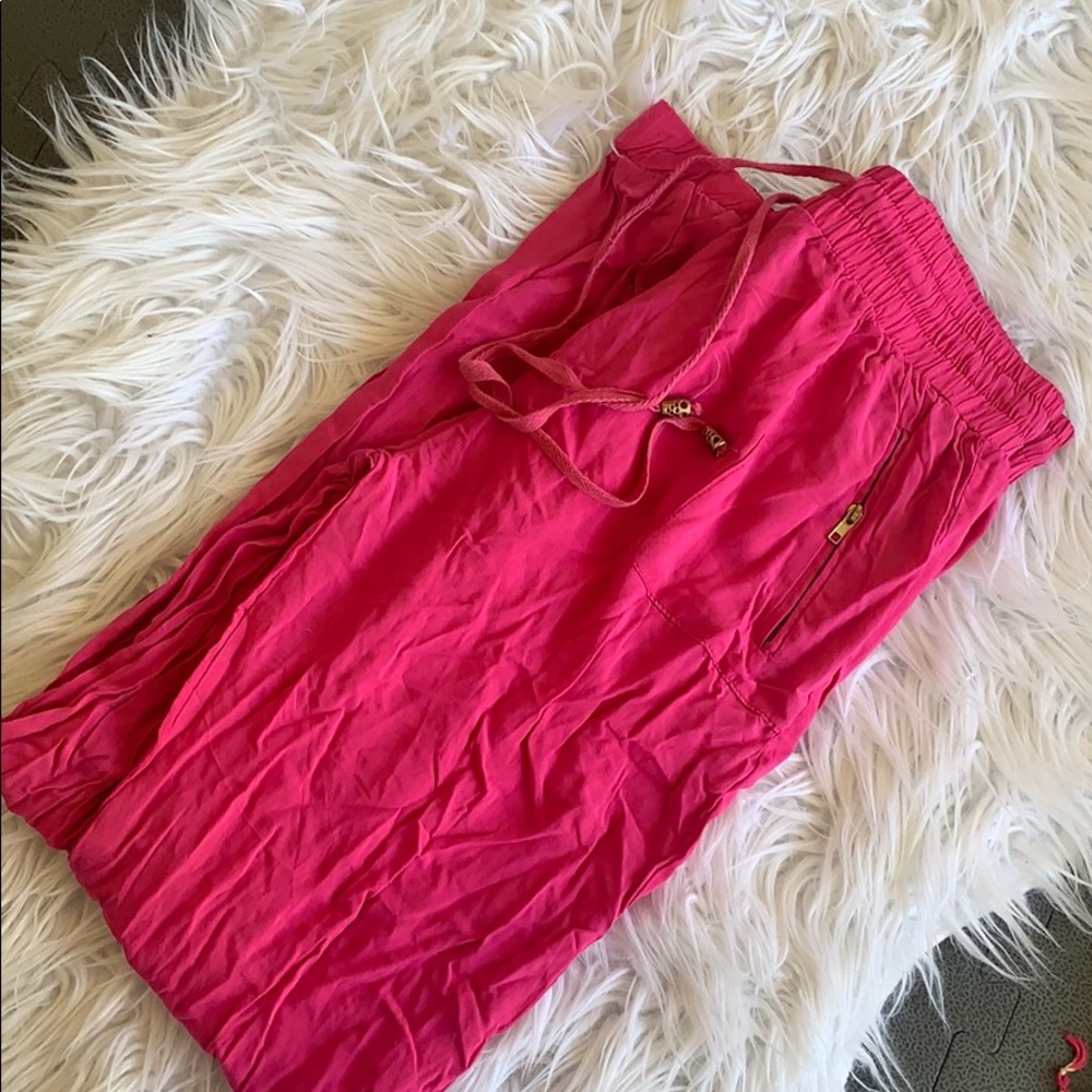 Hot pink Dressy Joggers